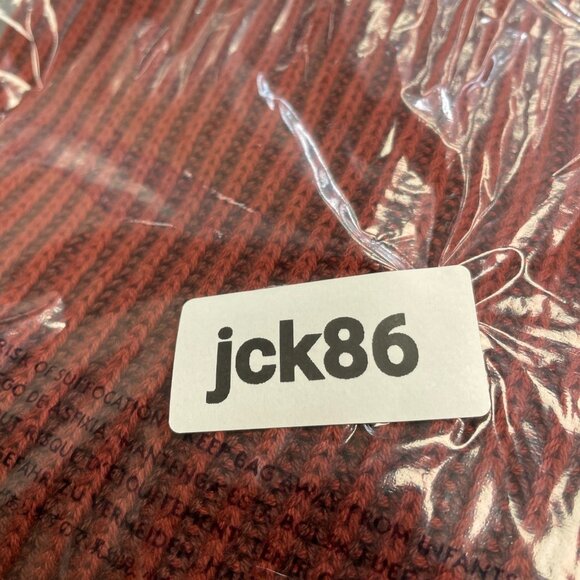 NEW Lands' End Drifter Men's M Half-Zip Pullover Sweater Red 100% Cotton -86 - Picture 13 of 13